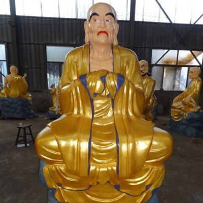 玻璃钢宗教寺庙大型佛像十八罗汉博鱼网页版