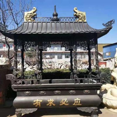 铜雕宗教寺庙大型香炉博鱼网页版