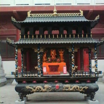 宗教寺庙大型锻造铜雕香炉博鱼网页版