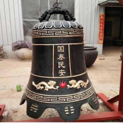 宗教寺庙景区大型铜雕铜钟博鱼网页版