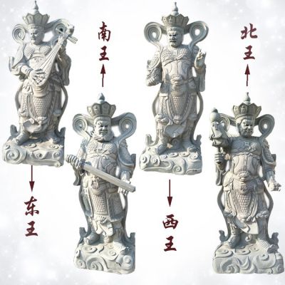 大理石石雕寺庙供奉佛像四大天王博鱼网页版