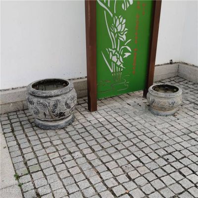 庭院青石石雕仿古做旧花盆博鱼网页版