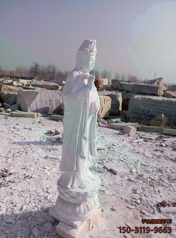 汉白玉观音菩萨雕像_石雕观音雕像博鱼网页版