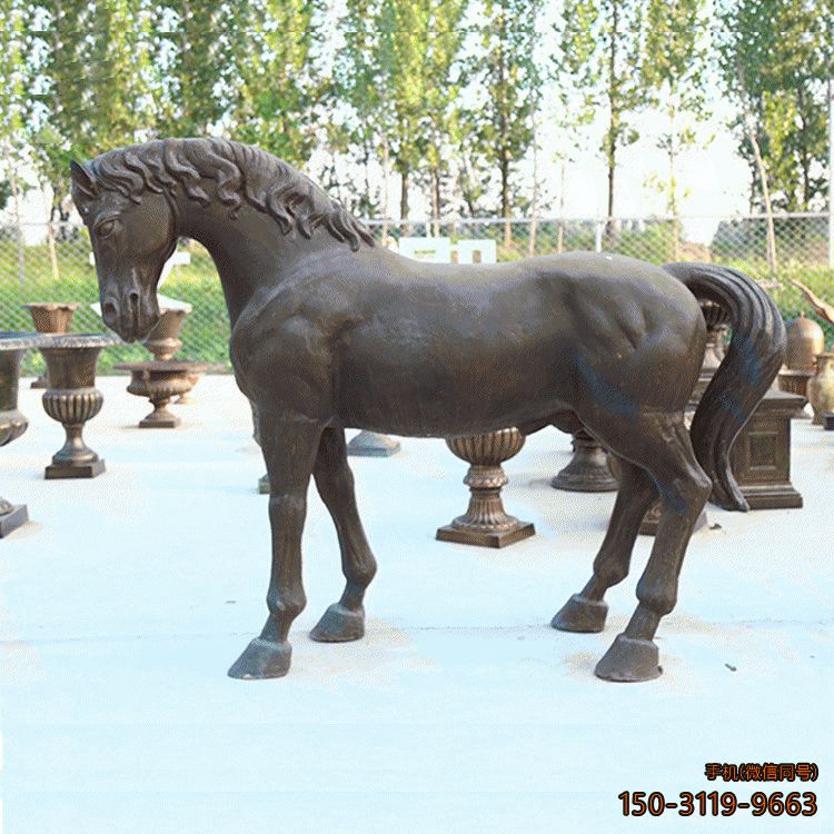 铜雕马_城市广场动物