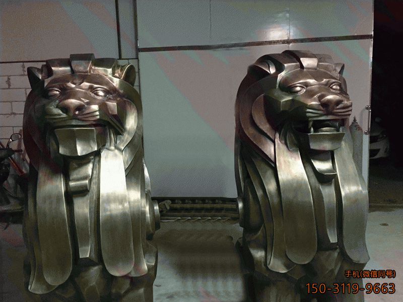 抽象铜狮子动物博鱼网页版