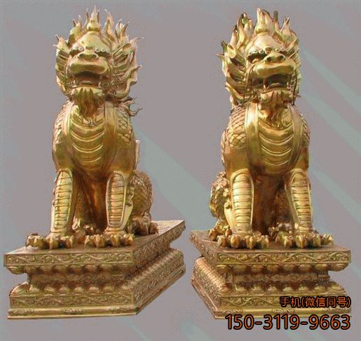 铸铜鎏金麒麟博鱼网页版