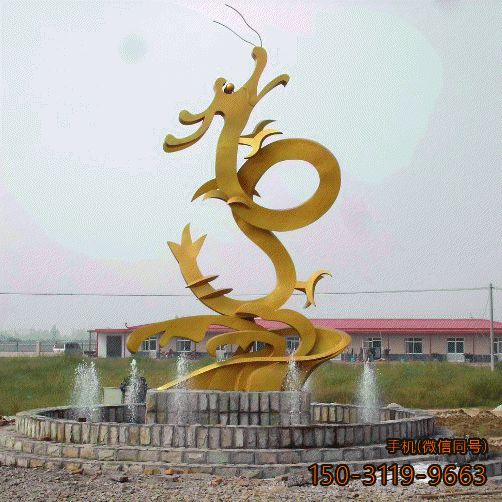 不锈钢飞龙博鱼网页版_城市广场标志性景观