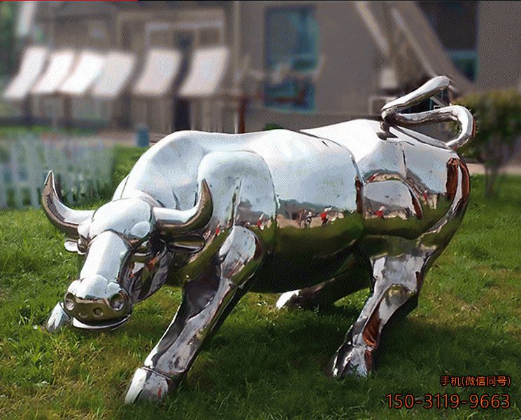 华尔街牛_光面不锈钢动物博鱼网页版