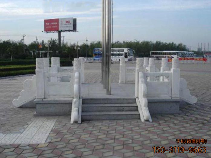 广场国旗台_汉白玉雕花工艺石雕博鱼网页版