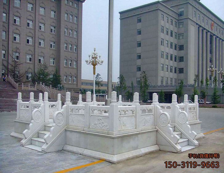 法院升旗台_汉白玉雕花国旗台博鱼网页版
