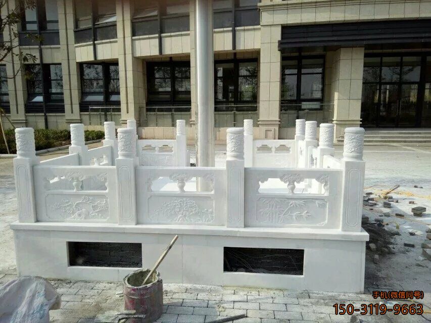 办公楼汉白玉雕花国旗台博鱼网页版