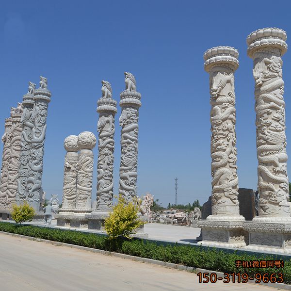 龙柱石雕_城市广场石雕柱博鱼网页版