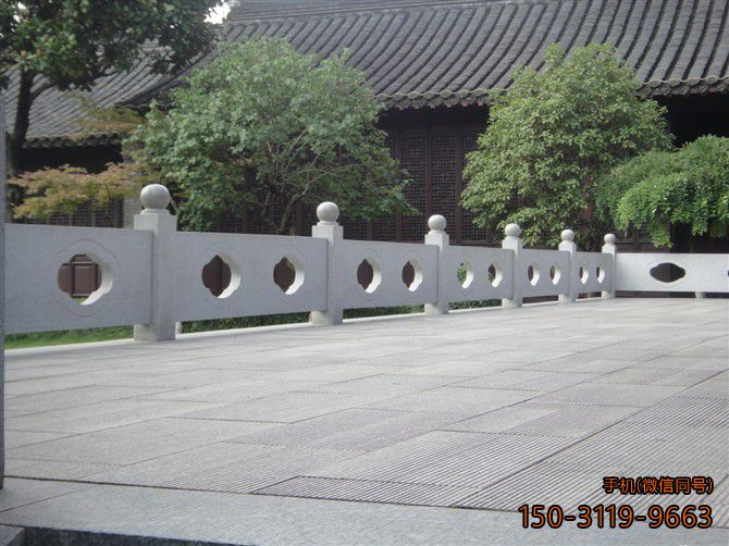 花岗岩石栏板_城市公园广场围栏