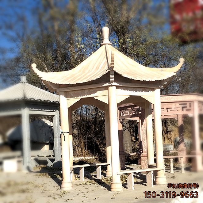 石雕凉亭_厂家按需定制效果