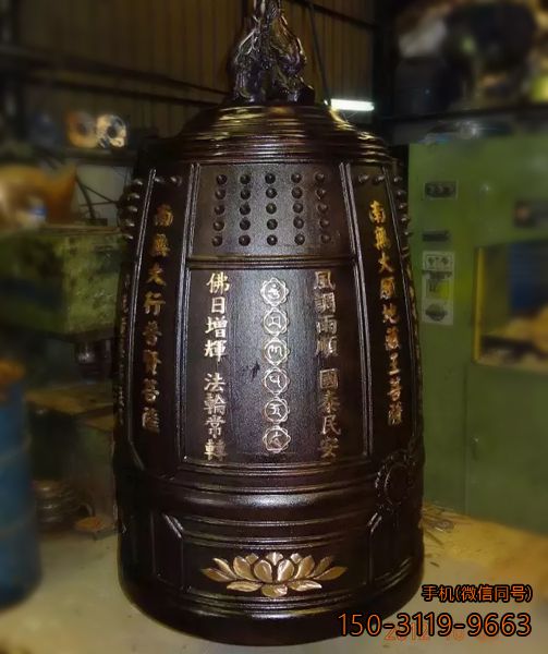 寺庙挂钟_厂家铸铜定制铜雕钟