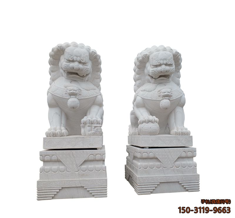 北京狮_汉白玉大理石动物博鱼网页版