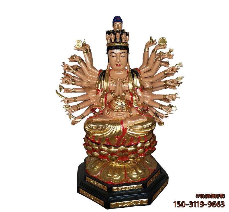 千手观音像_寺庙宗祠玻璃钢佛像