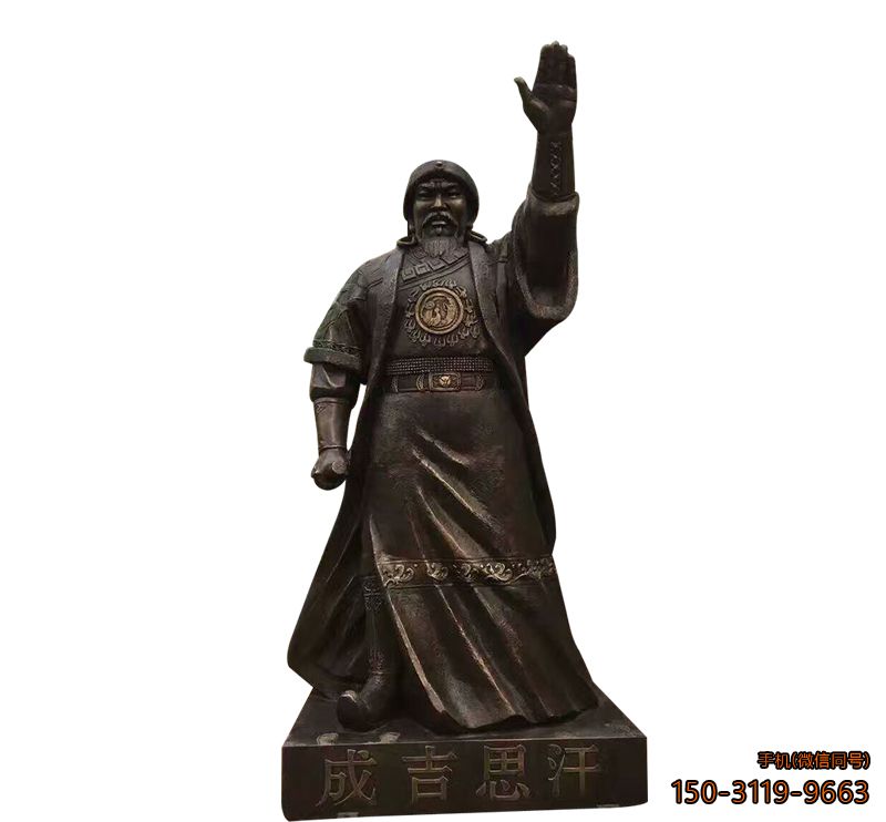 成吉思汗雕像_城市仿铜人物