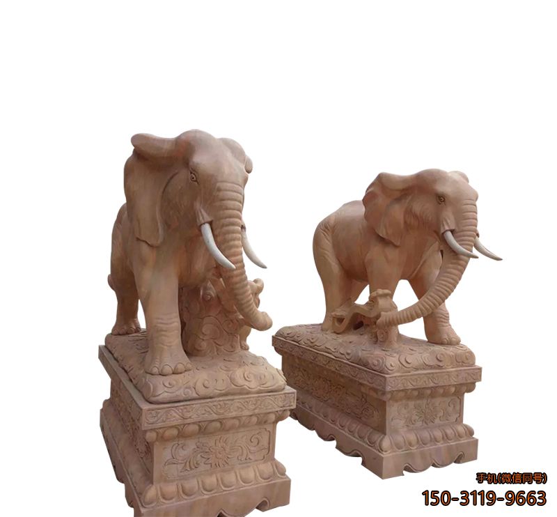 晚霞红大象_小区动物大象雕像博鱼网页版