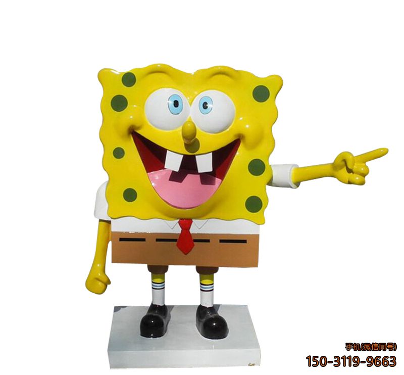 玻璃钢海绵宝宝_幼儿园卡通人物