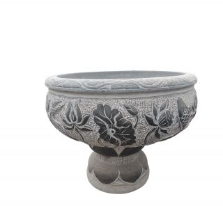 石雕花盆的制作流程以及自制石雕花盆的过程