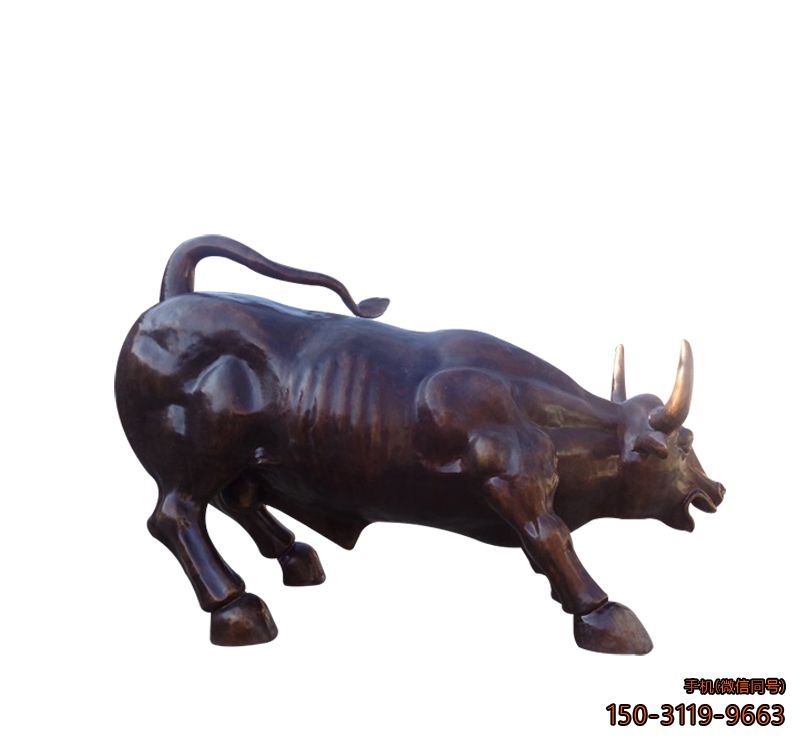华尔街牛摆件_广场仿古玻璃钢牛博鱼网页版