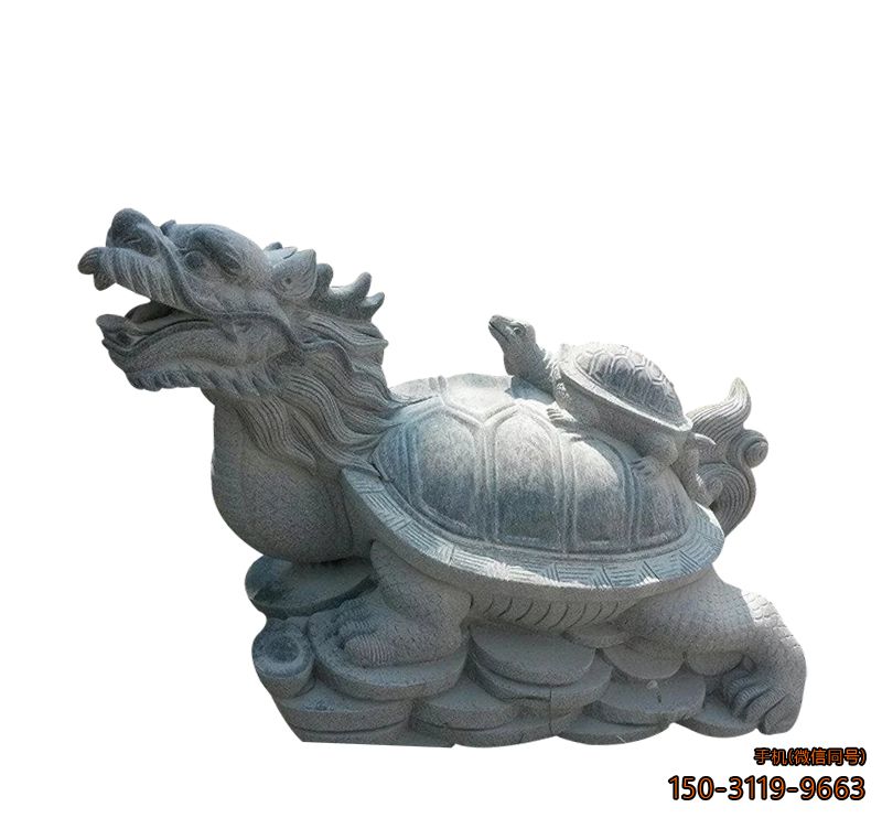 青石龙龟_城市园林动物石雕
