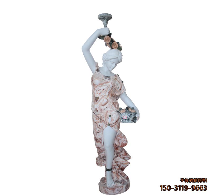 汉白玉欧式美女_广场公园西方人物景观塑像