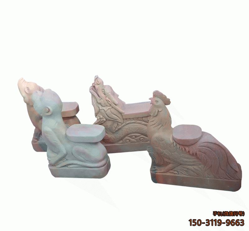 大理石十二生肖坐凳_城市公园景观博鱼网页版