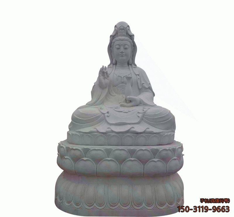 汉白玉观音像_寺庙宗祠观音菩萨佛像