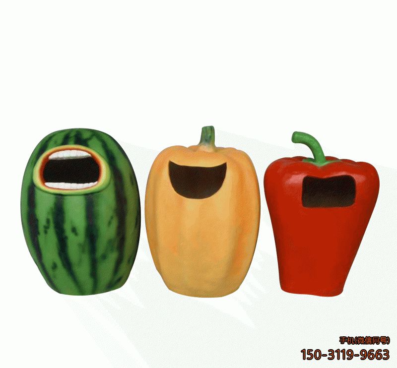 玻璃钢蔬菜垃圾桶_园林公园植物博鱼网页版