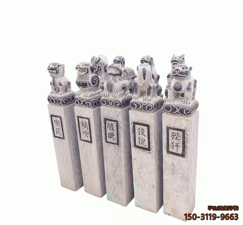 大理石拴马柱_园林公园景观石雕博鱼网页版