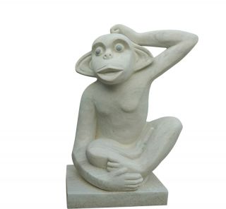 石猴艺术雕像及寓意