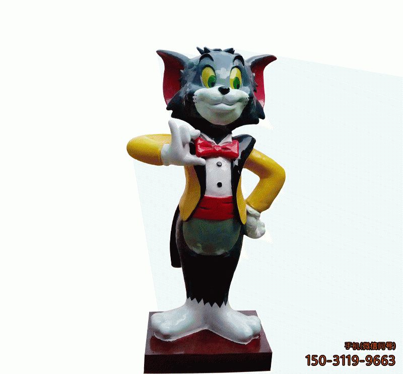 玻璃钢汤姆猫_幼儿园卡通人物摆件博鱼网页版