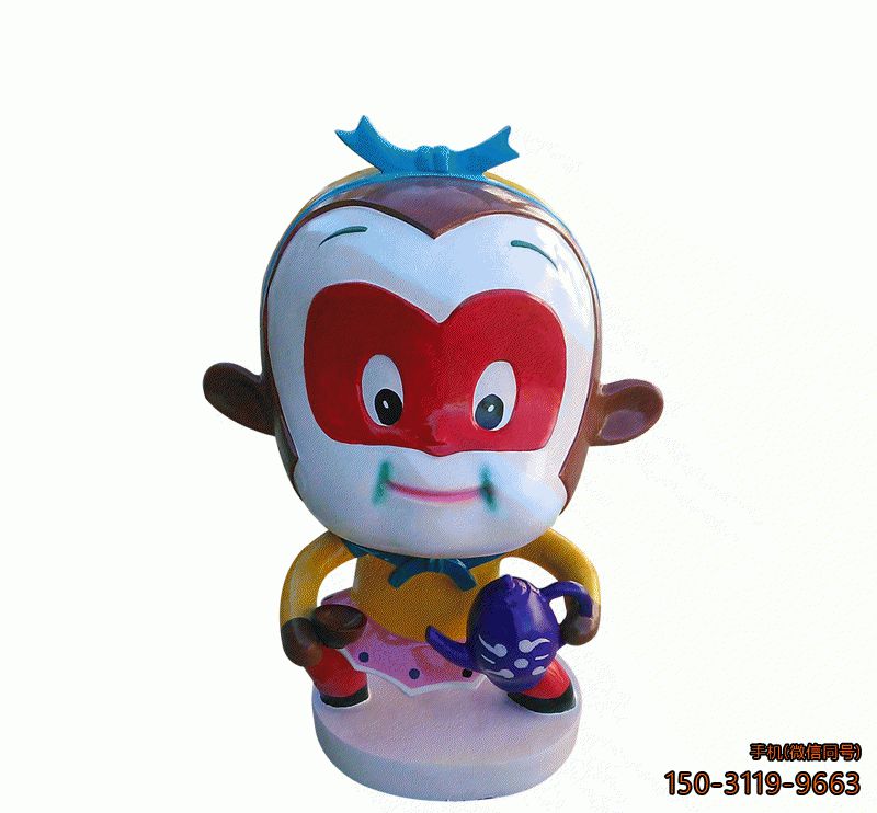 玻璃钢孙悟空_幼儿园卡通人物塑像博鱼网页版