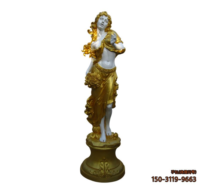 彩绘女人塑像_广场西方人物景观博鱼网页版