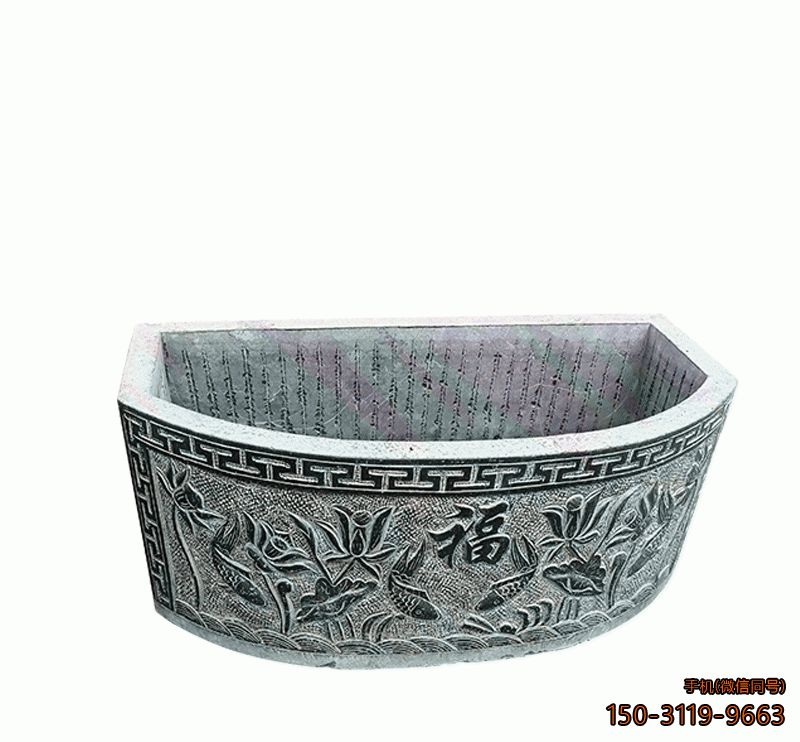 大理石鱼缸_园林公园庭院景观博鱼网页版