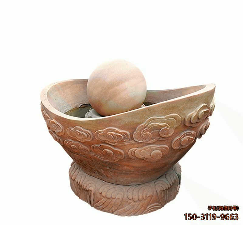 晚霞红元宝风水球_园林公园景观石雕博鱼网页版