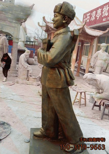 雷锋铜雕全身像__校园文化人物塑像博鱼网页版