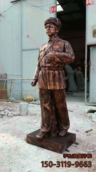雷锋铜雕全身像博鱼网页版