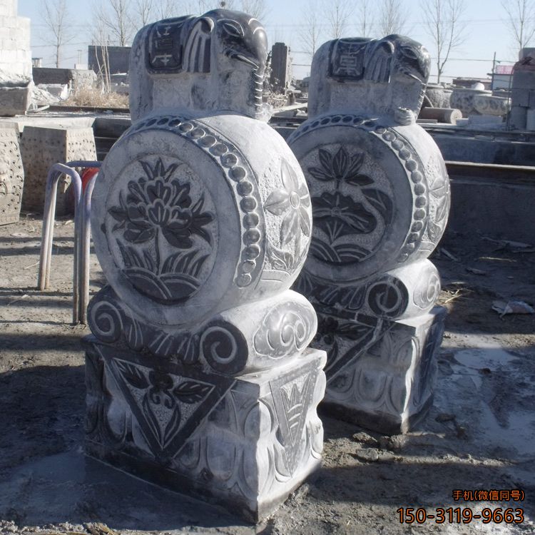 大象石门墩青石抱鼓石博鱼网页版