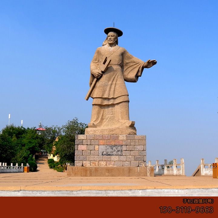 大禹治水石雕广场古代人物石雕博鱼网页版