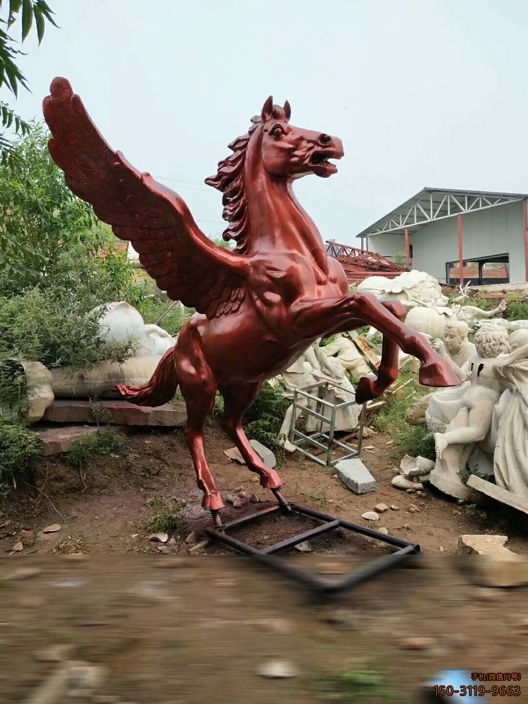 玻璃钢飞马仿铜动物博鱼网页版