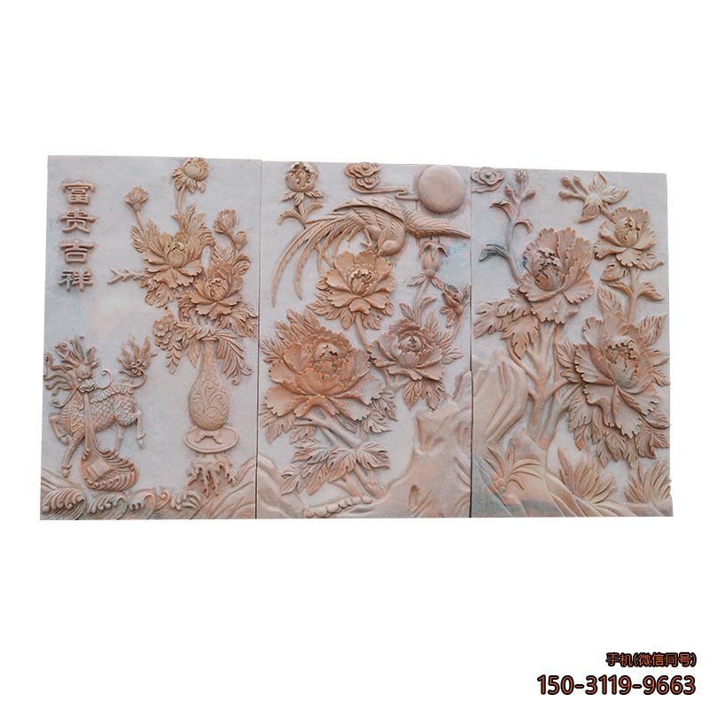 富贵吉祥石牡丹花浮雕博鱼网页版