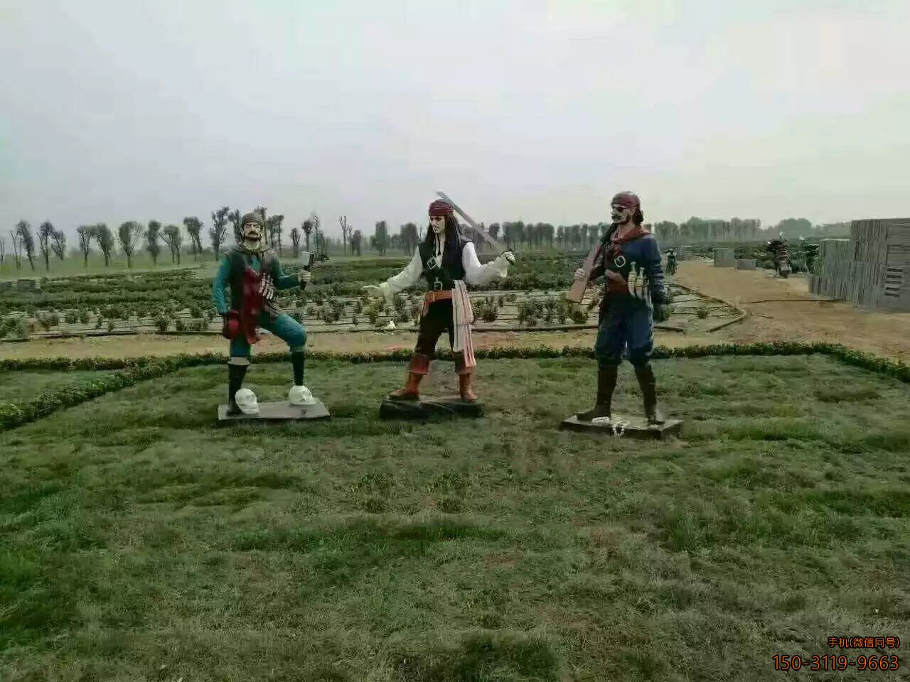 海盗博鱼网页版玻璃钢仿真人物