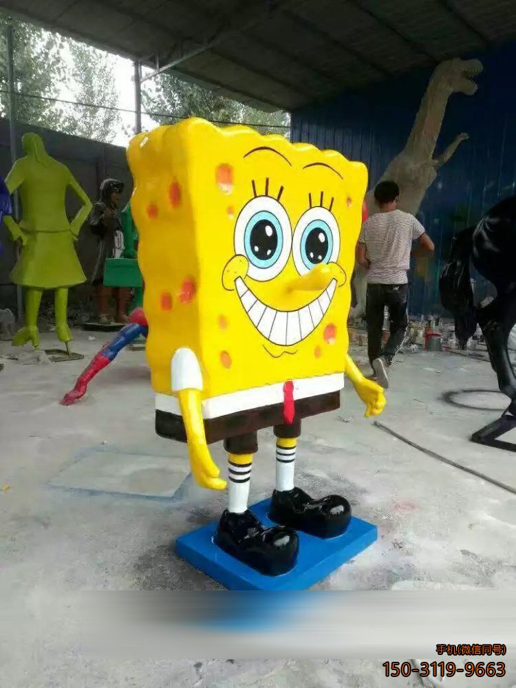 海绵宝宝玻璃钢卡通摆件博鱼网页版