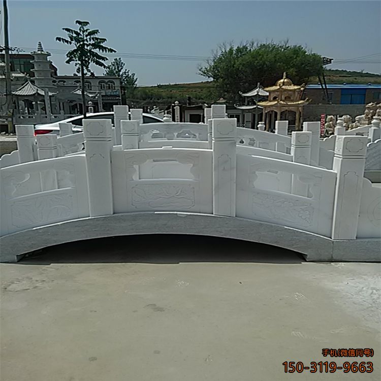 汉白玉石桥公园小桥石雕博鱼网页版