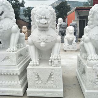 石雕狮子放在哪里合适