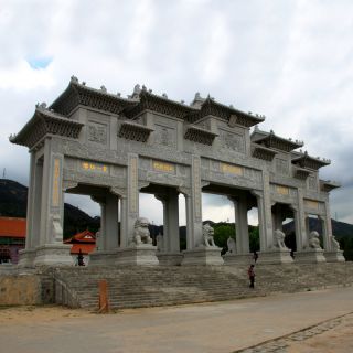 旅游区门楼_古镇石牌坊_景区大门石牌楼图片