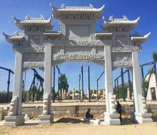 石雕牌坊各个构件之间的相互作用